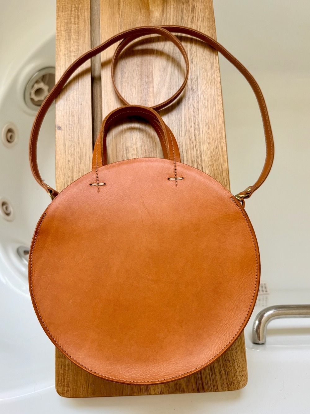CLARE V PETIT ALISTAIR BAG - NATURAL CUOIO $365.00 - Picture 13 of 15